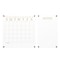 Martha Stewart Grayson Acrylic Wall Calendar & Notes Board Set W/ Marker & Mntng Hrdwr, Clear W/ Gold Print BR-ACS-284545-GD-2-CLRGLD-MS - alternate 4